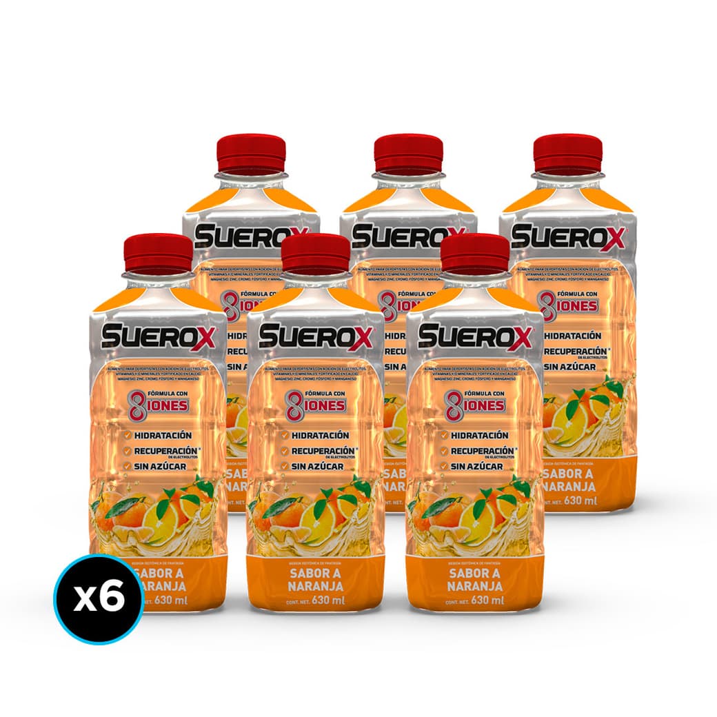 6x Bebidas Isotónicas Suerox Naranja 630cc_1
