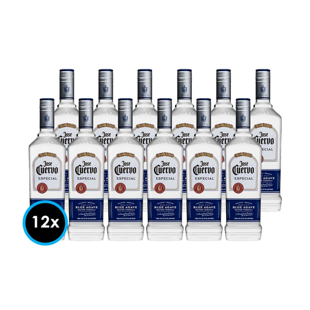 CAJA TEQUILA JOSE CUERVO SILVER: 12x Tequila Jose Cuervo Especial Silver 750cc_1