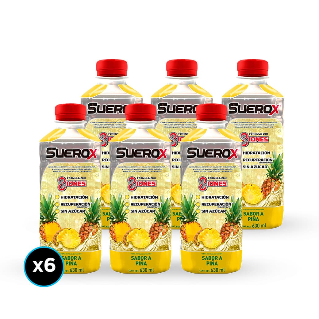 6x Bebidas Isotónicas Suerox Piña 630cc_1