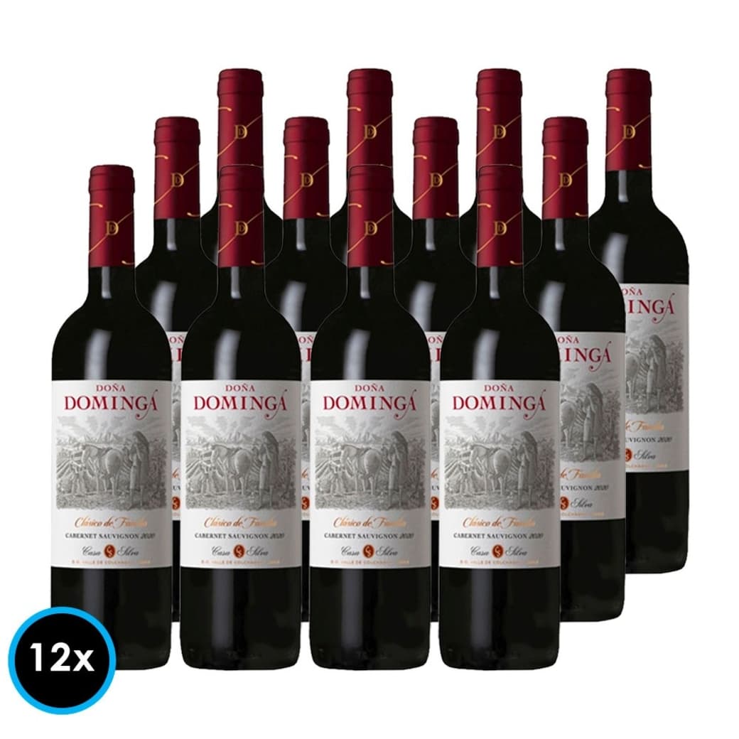 CAJA DOÑA DOMINGA (Cabernet): 12x Vino Doña Dominga Clásico de Familia Cabernet Sauvignon 750cc_1