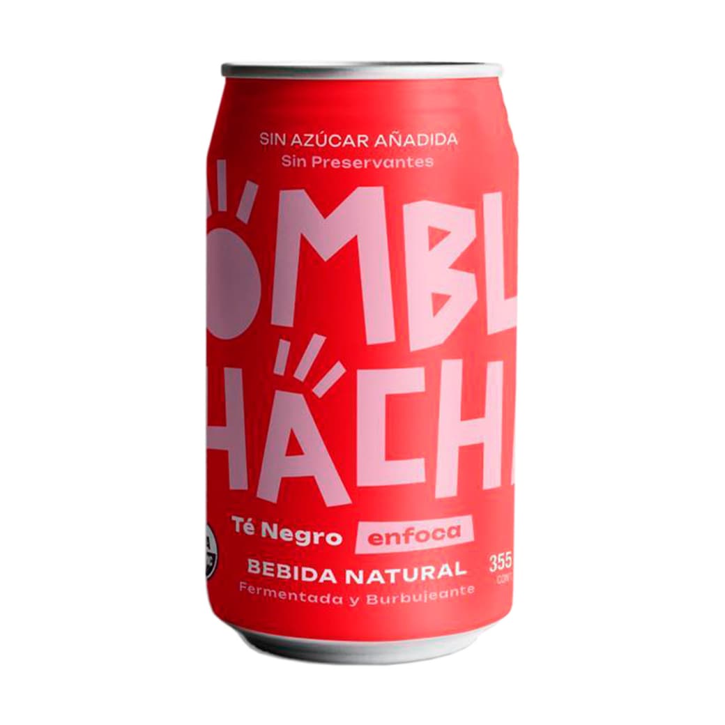 Kombuchacha Original Té Negro Sin Azúcar Lata 355cc_1