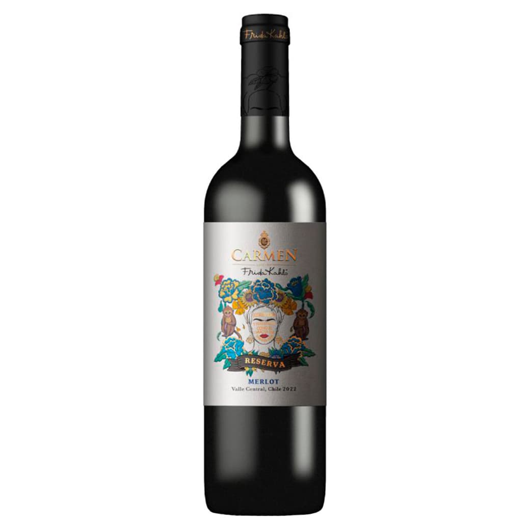 Vino Carmen Reserva Frida Kahlo Merlot 750cc_1