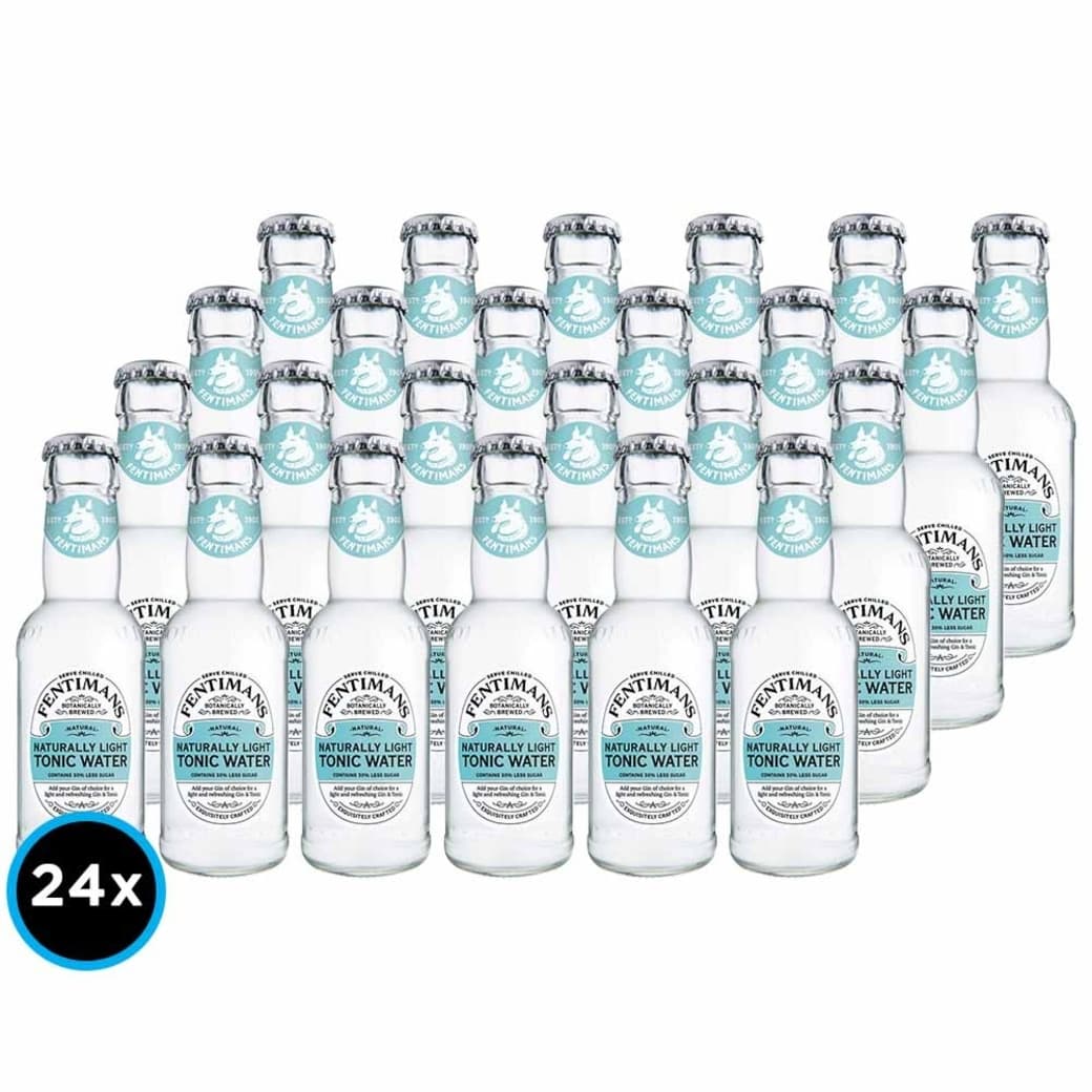 [Exp: 30 sep] 24x Bebida Premium Fentimans Light Tonic Water 200cc_1