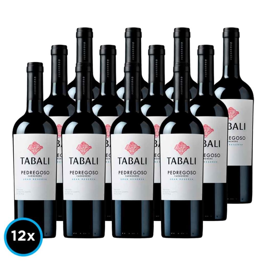 CAJA TABALI PEDREGOSO (Carmenere): 12x Vino Tabali Pedregoso Gran Reserva Carmenere 750cc_1