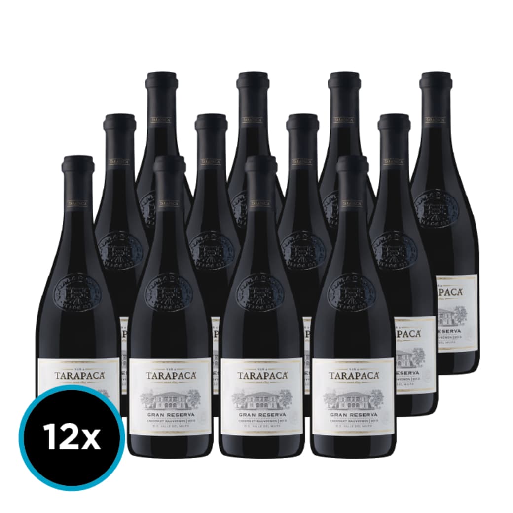 CAJA TARAPACÁ GRAN RESERVA (Cabernet): 12x Vino Tarapacá Gran Reserva Cabernet Sauvignon 750cc_1