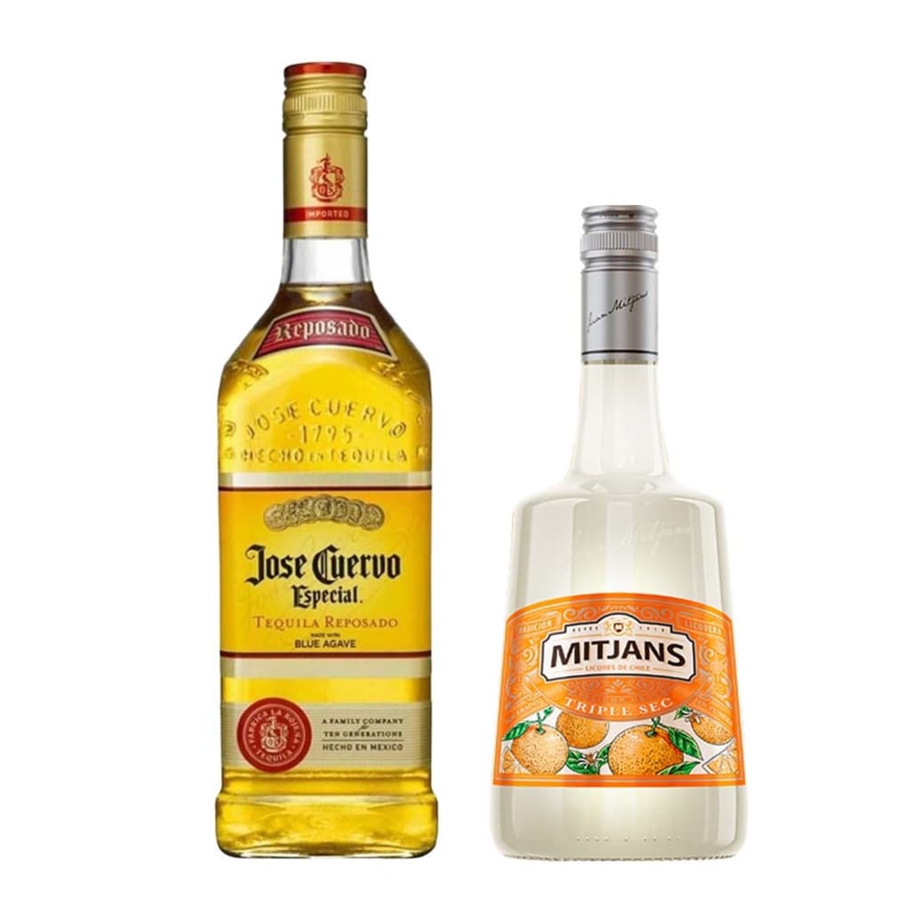 MARGARITA PACK: Tequila Jose Cuervo Especial Reposado 750cc + Triple Sec Mitjans 750cc_1