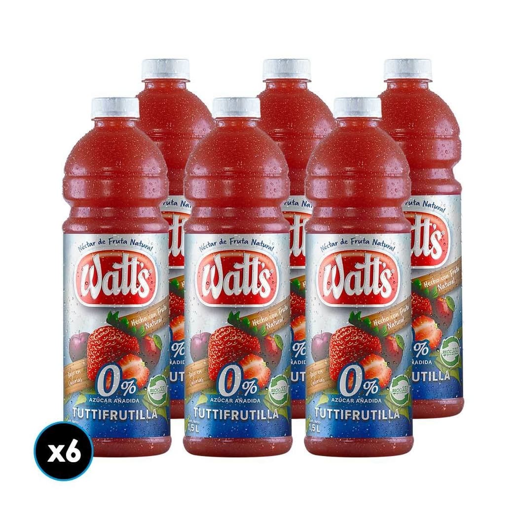 6x Jugos Watts Tutifrutilla Light 1,5 Litros_1
