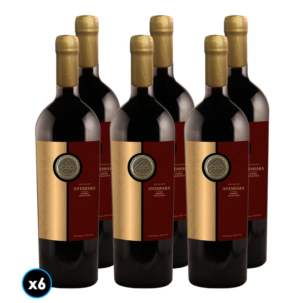 CAJA VINO ANTAWARA BARREL SELECTION (Red Blend): 6x Vino Antawara Barrel Selection Red Blend 750cc_1