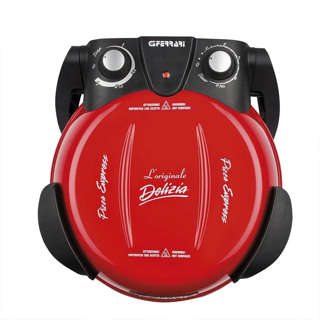 PACK FERRARI - WALDOS: 1x Horno Pizza Ferrari Delizia G3 Rosso + 5x Pizza Congelada Waldos Variedades _2