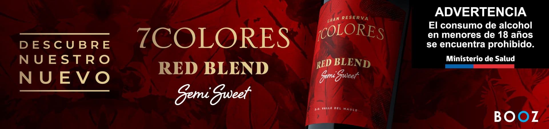 Campaña 7 colores red blend semi seet