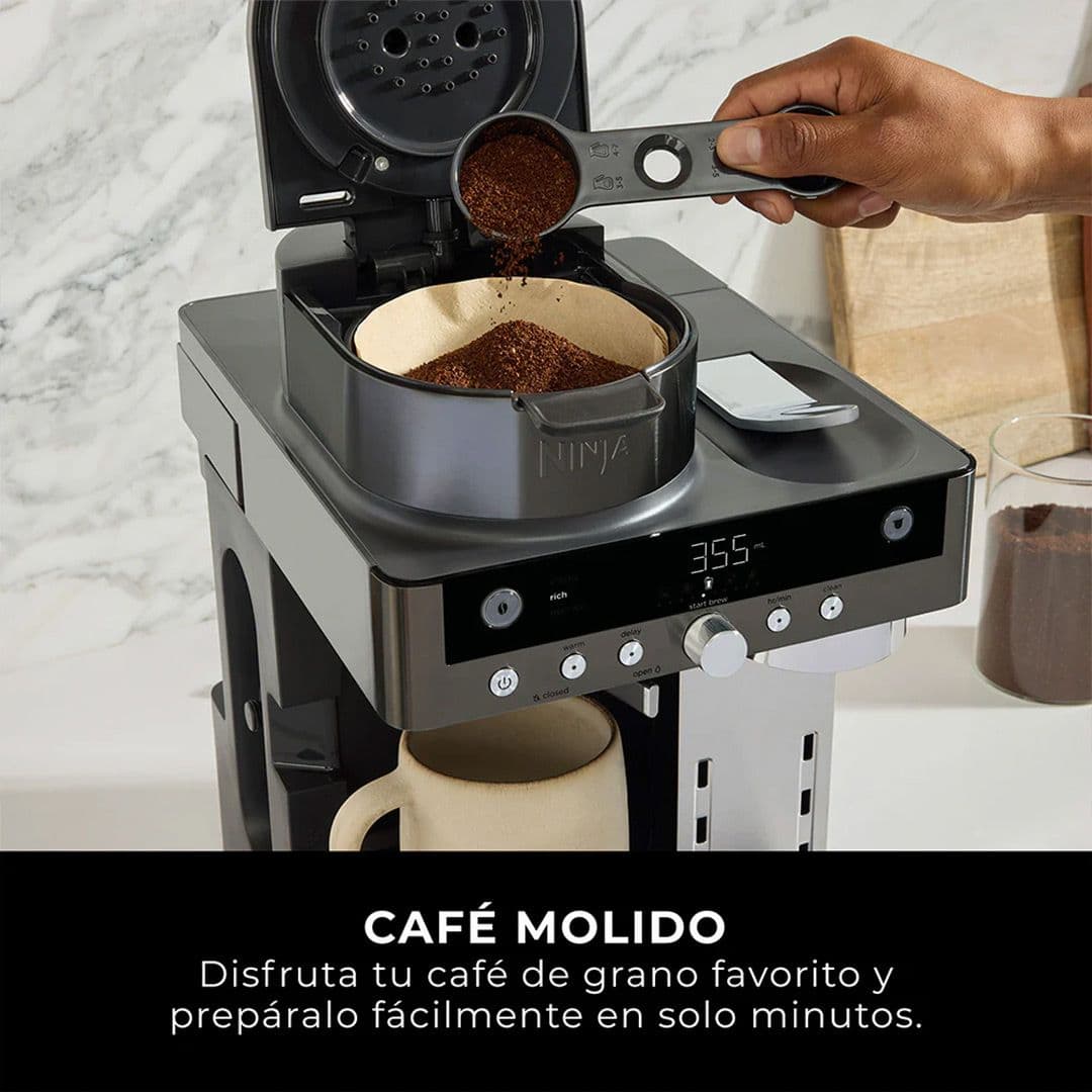 Cafetera 2 en 1 Prestige DualBrew con Espumador Integrado Ninja_4
