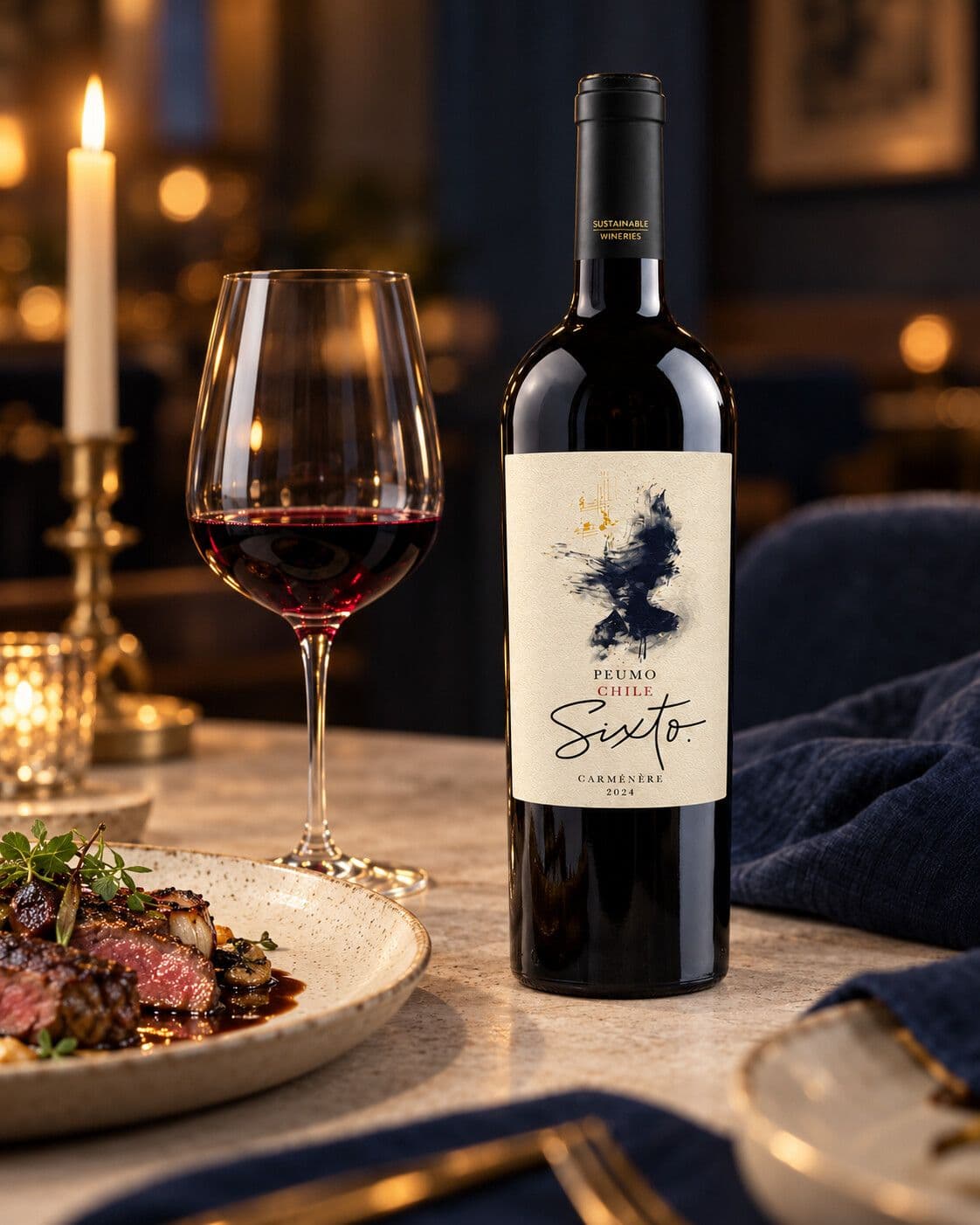 CAJA VINO SIXTO: 6x Vino Sixto Peumo Carmenere 750cc_3