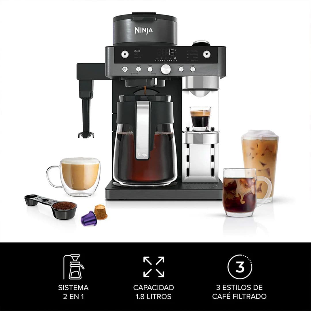 Cafetera 2 en 1 Prestige DualBrew con Espumador Integrado Ninja_3