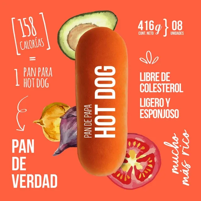 Pan Hot Dog Papa La Selecta, 8 Un_2