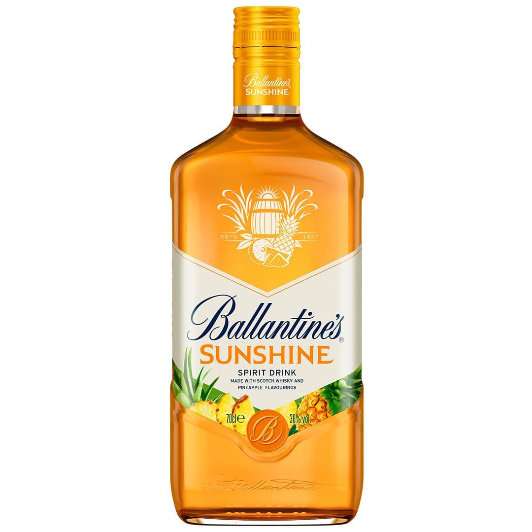 Licor Whisky Ballantines Sunshine Piña 700cc 30° alc. _1