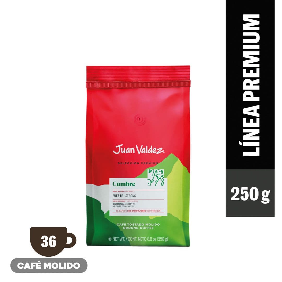 Café Juan Valdez Tostado Molido Cumbre 250 grs._1