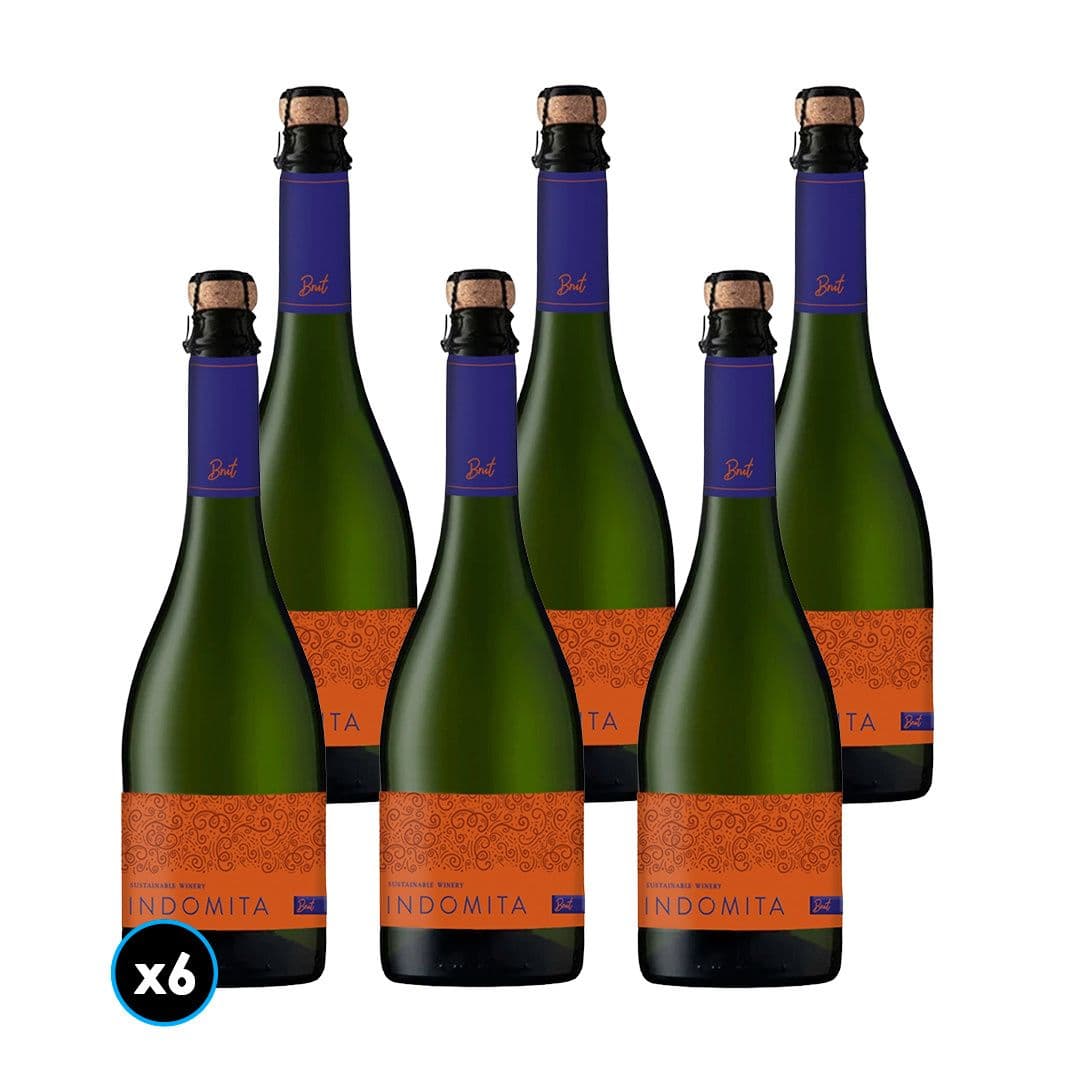 CAJA ESPUMANTE INDÓMITA (Brut): 6x Espumante Indómita Brut 750cc_1