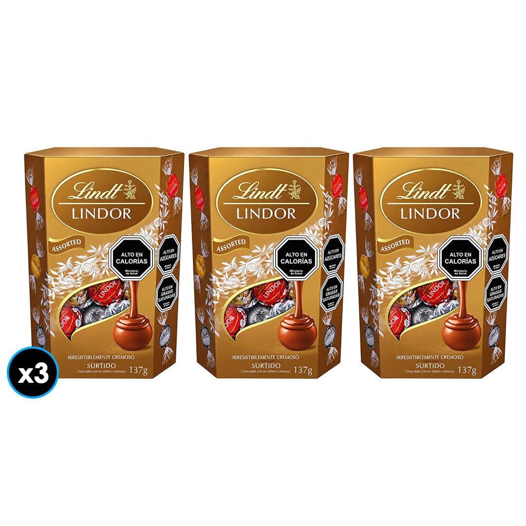 3x Bombones Lindt Lindor Caja Surtido 200 grs._1