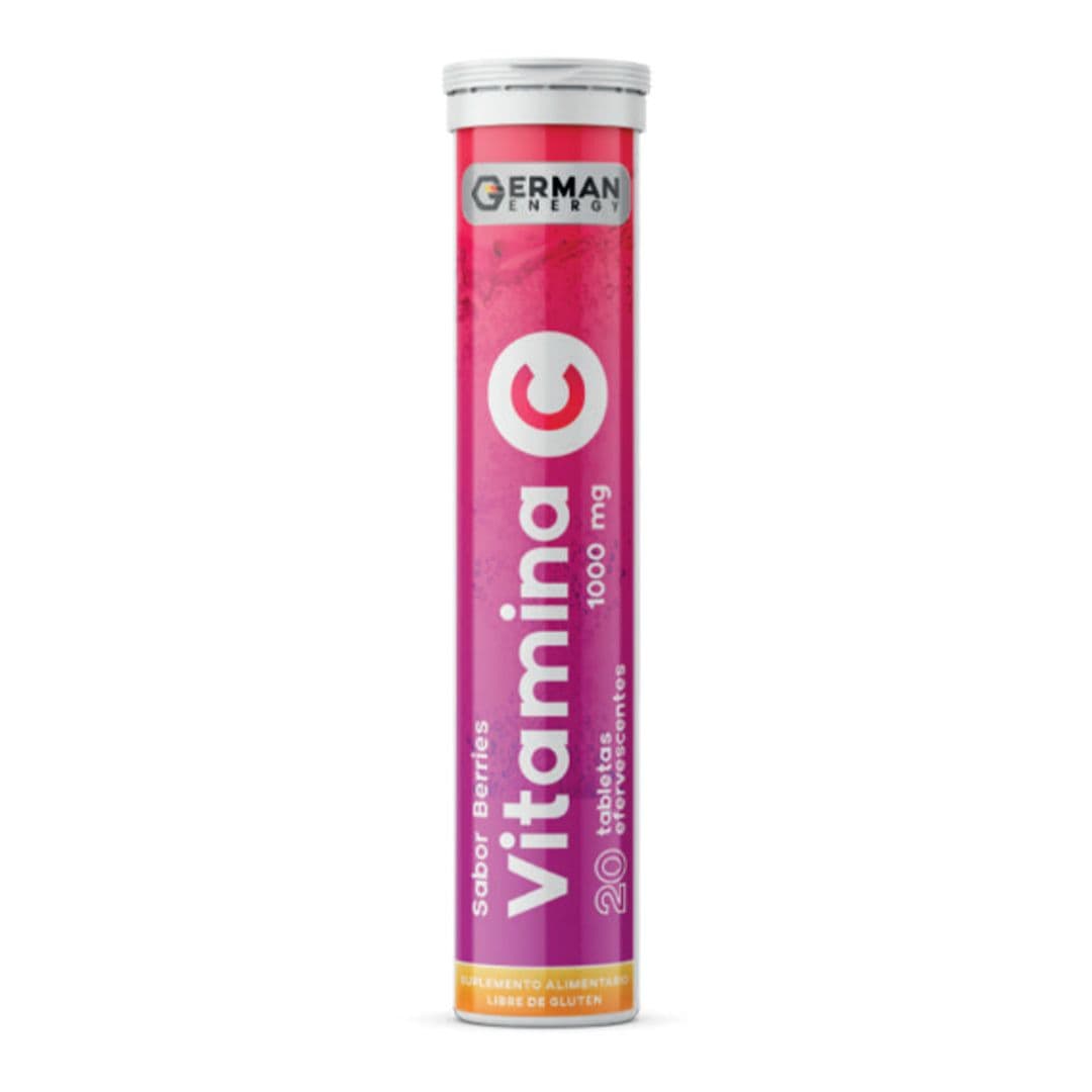 Vitamina C German Energy Berries 1000 mg (20 tabletas efervescentes)._1