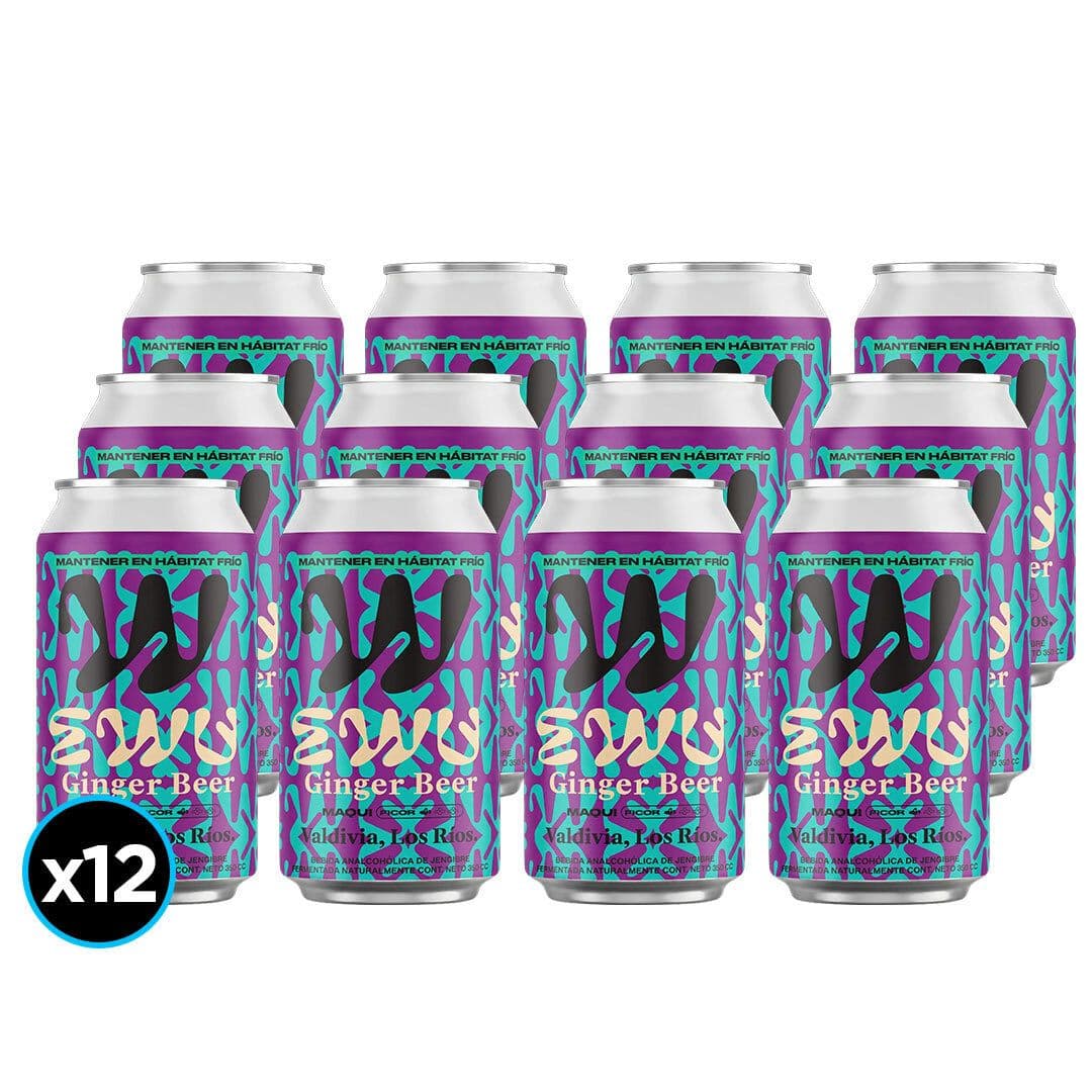 12x Bebida Ginger Beer Maqui Ewu 350cc_1
