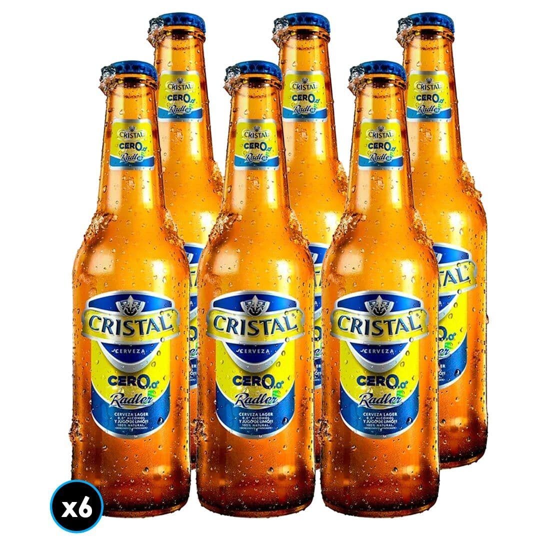 6x Cerveza Cristal Cero Radler en Botella 355cc_1
