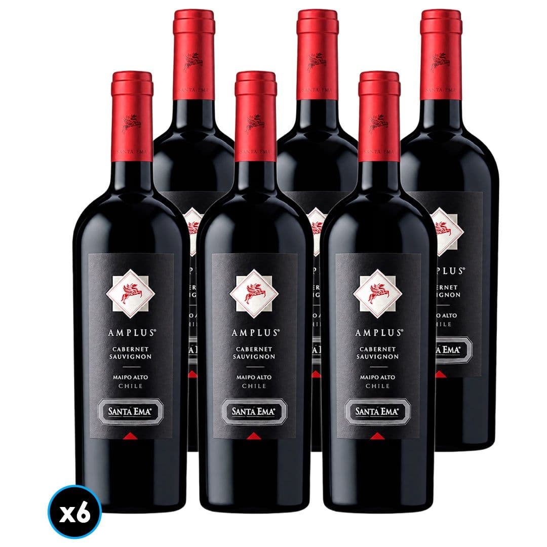 CAJA SANTA EMA AMPLUS (Cabernet Sauvignon): 6x Vino Santa Ema Amplus Cabernet Sauvignon 750cc_1
