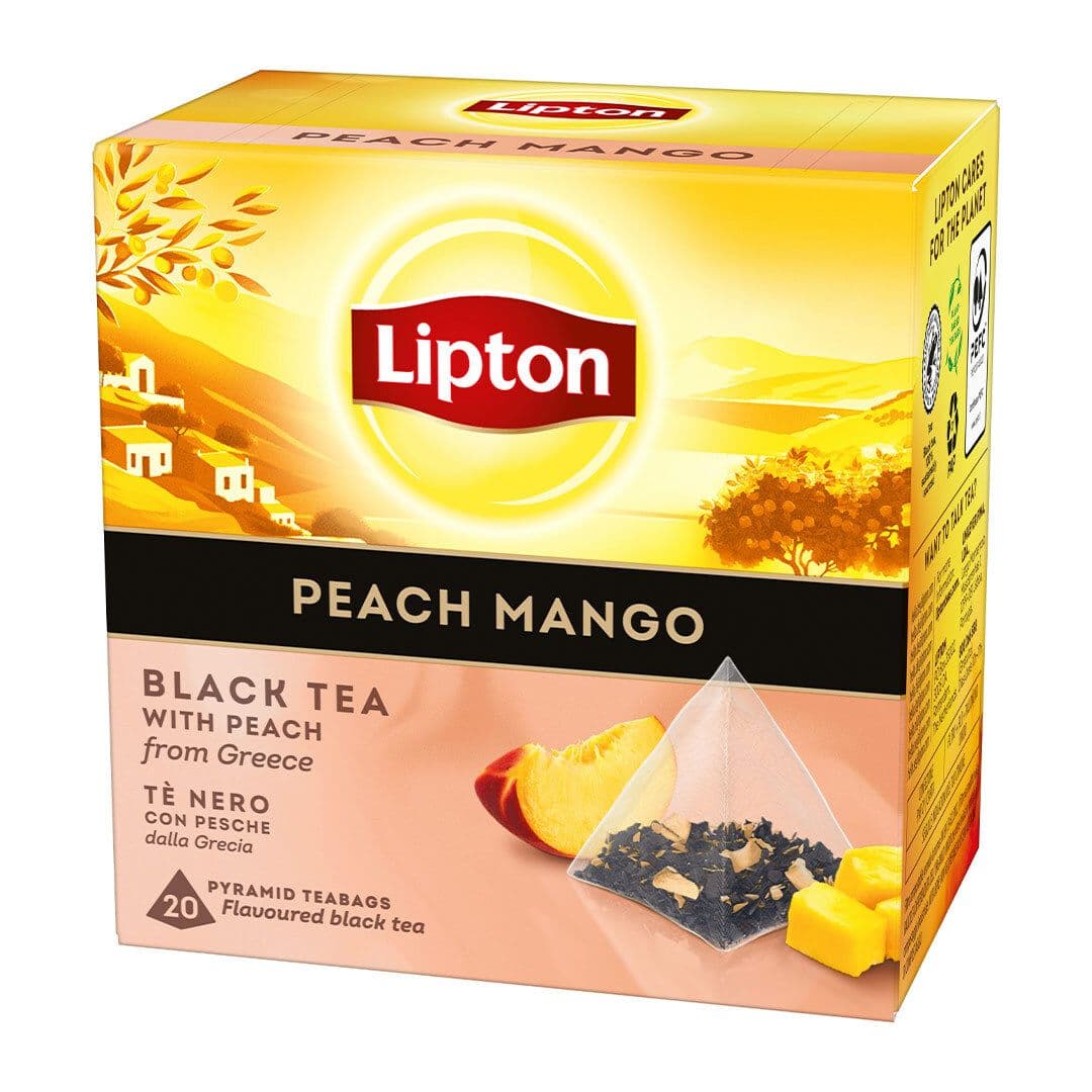 Té Lipton Pirámides Mango Durazno 20 Bolsitas_1