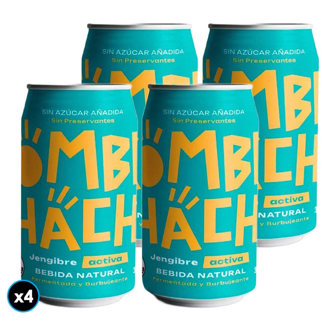 4x Kombuchacha Jengibre Sin Azúcar Lata 355cc_1