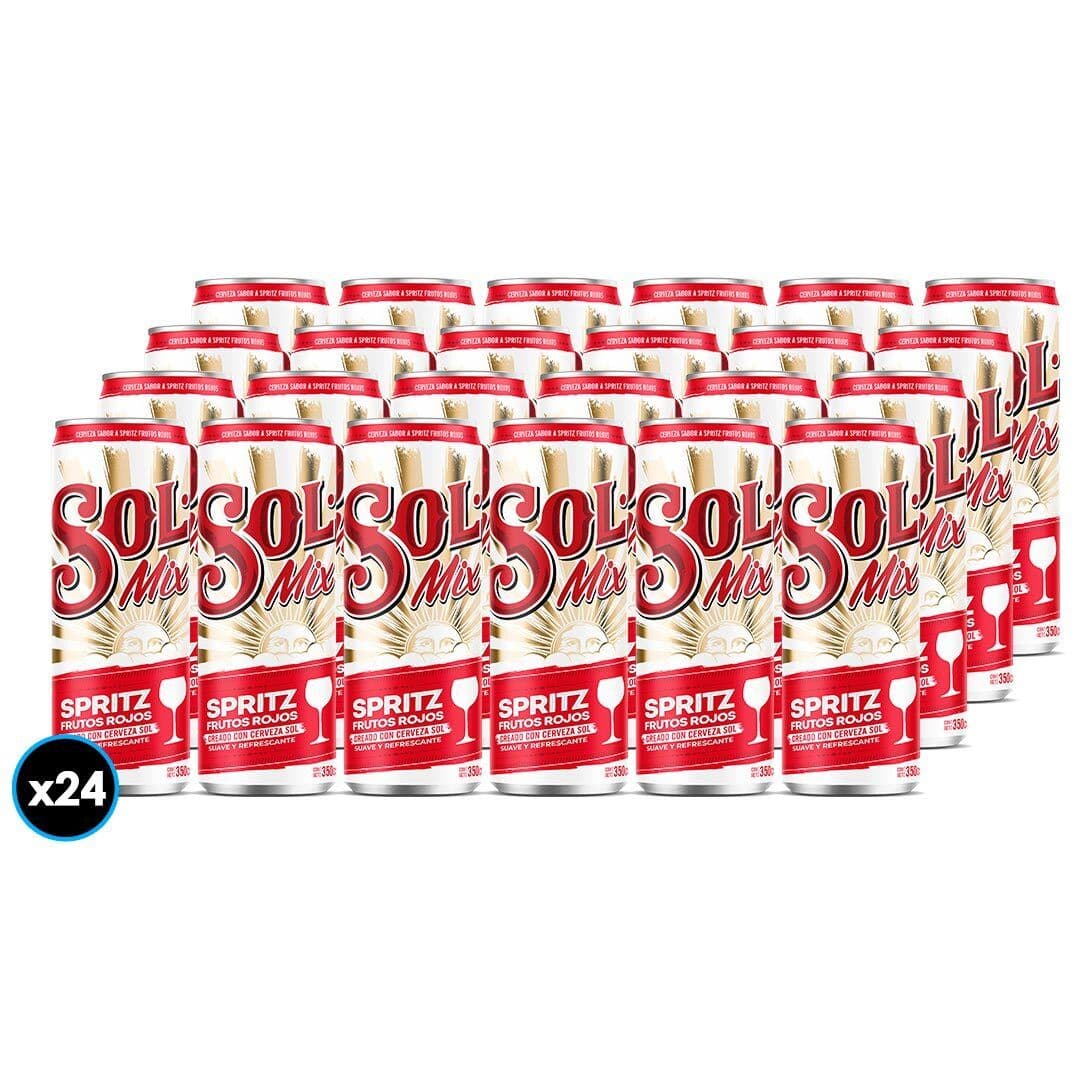 24x Cerveza Sol Mix Frutos Rojos 350cc 4,2°alc._1