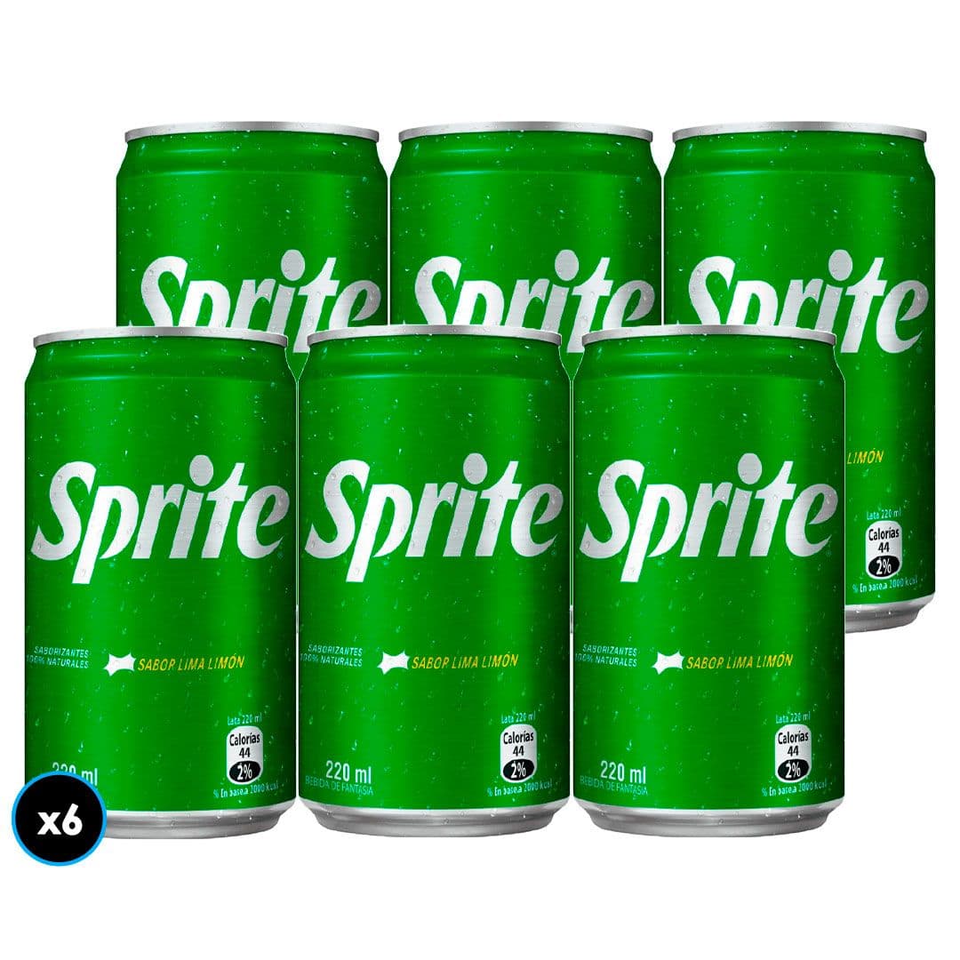 6x Bebida Sprite Lata 220cc_1
