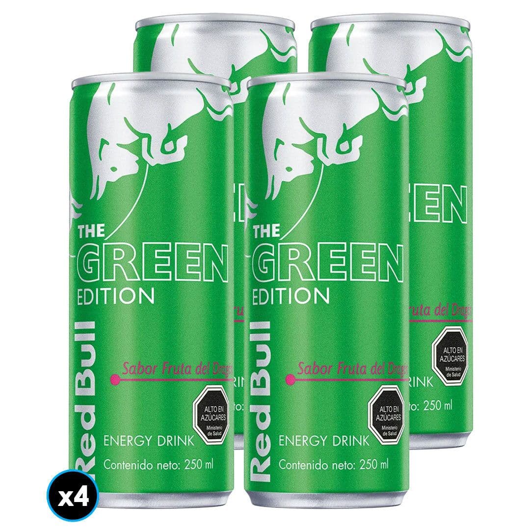 4x Bebida Energética Red Bull Fruta del Dragón 250cc_1
