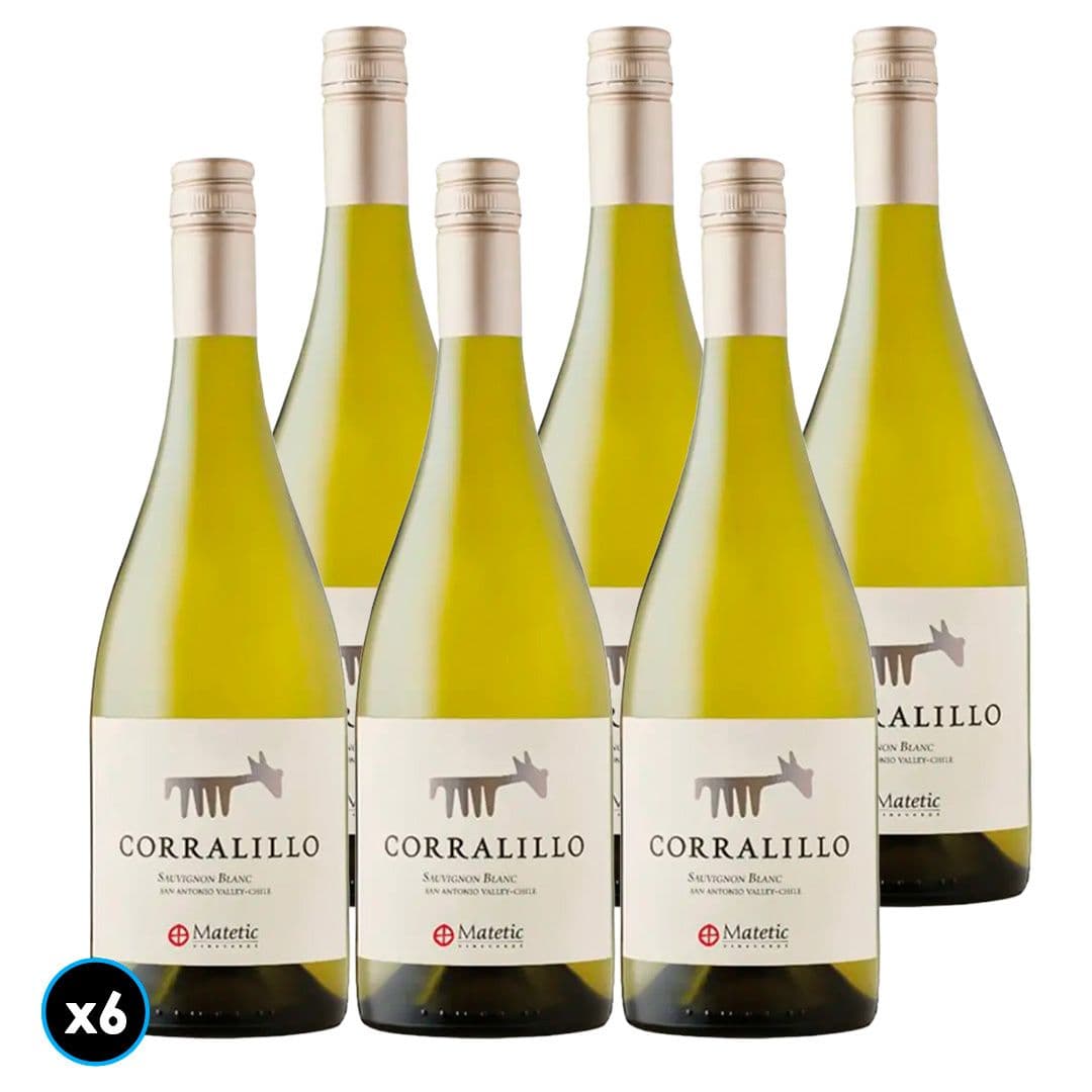 CAJA MATETIC CORRALILLO (Sauvignon Blanc): 6x Vino Matetic Corralillo Sauvignon Blanc 750cc_1
