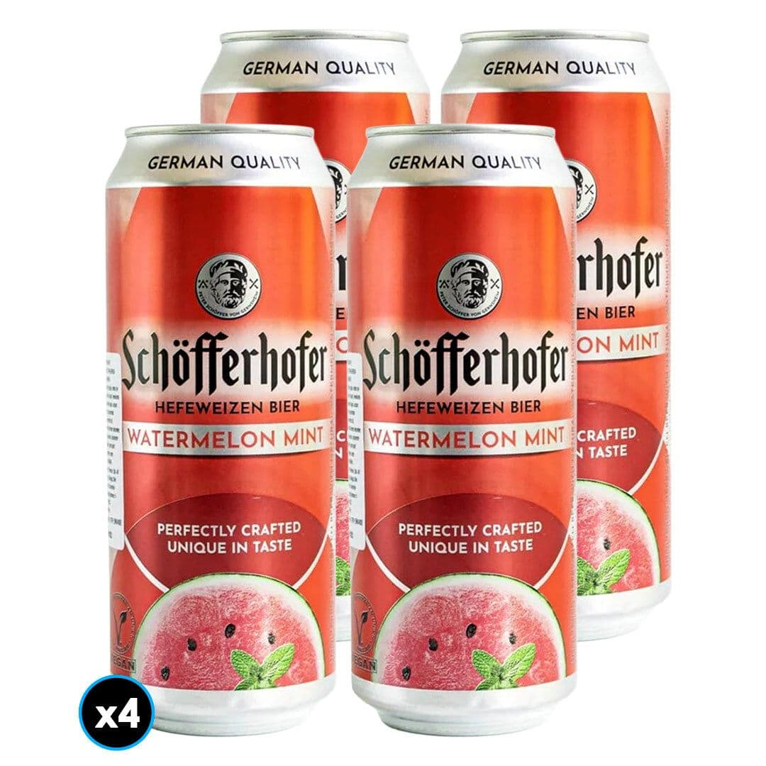 4x Cerveza Schofferhofer Sandia Menta Lata 500cc_1