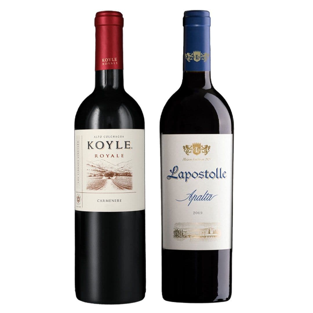 DUO KOYLE - LAPOSTOLLE: 1x Vino Koyle Royale Carmenere 750cc + 1x Vino Lapostolle Apalta Blend 750cc_1