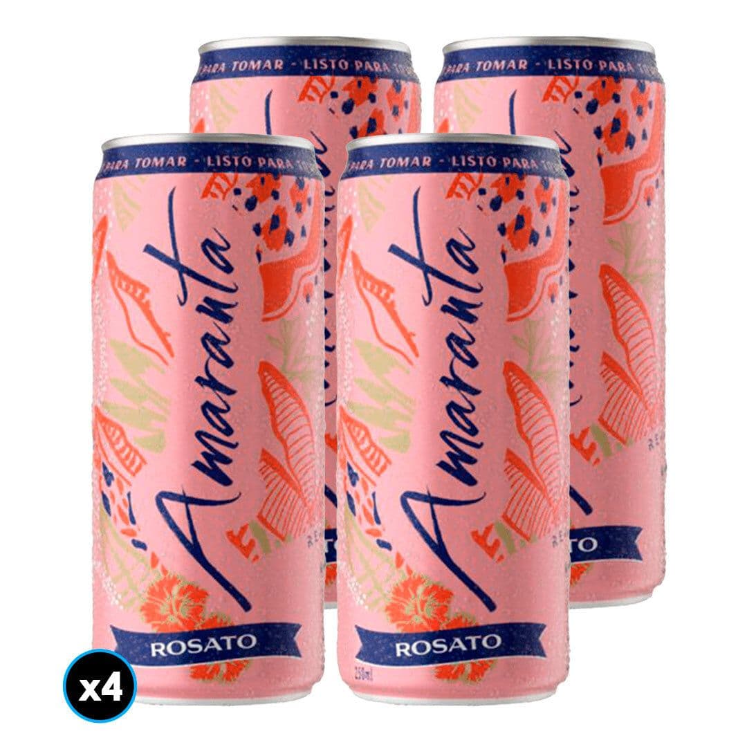 4x Espumante Amaranta Rosato Lata 250cc_1