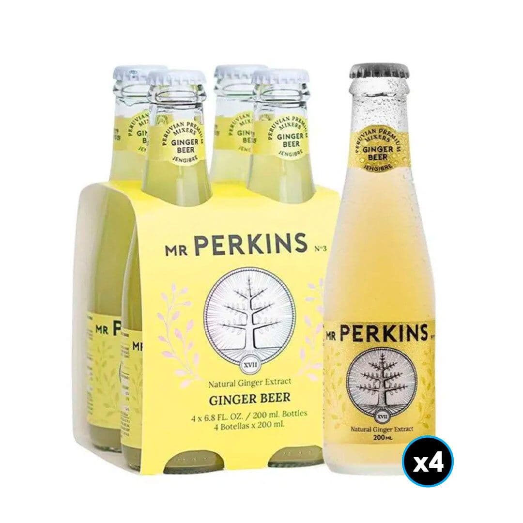 4x Bebida Mr Perking Ginger Beer Light 200cc_1