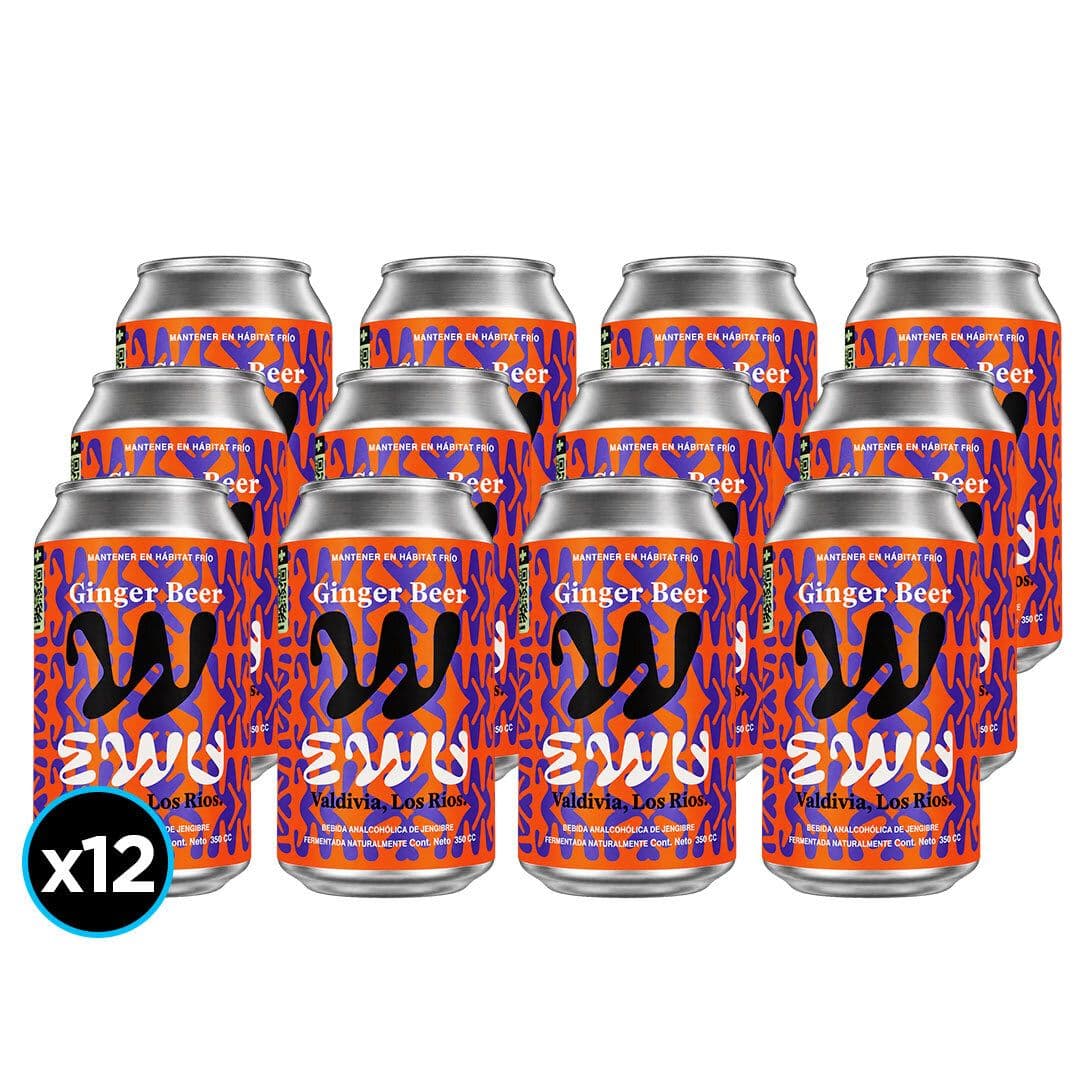 12x Bebida Ginger Beer Original Ewu 350cc_1