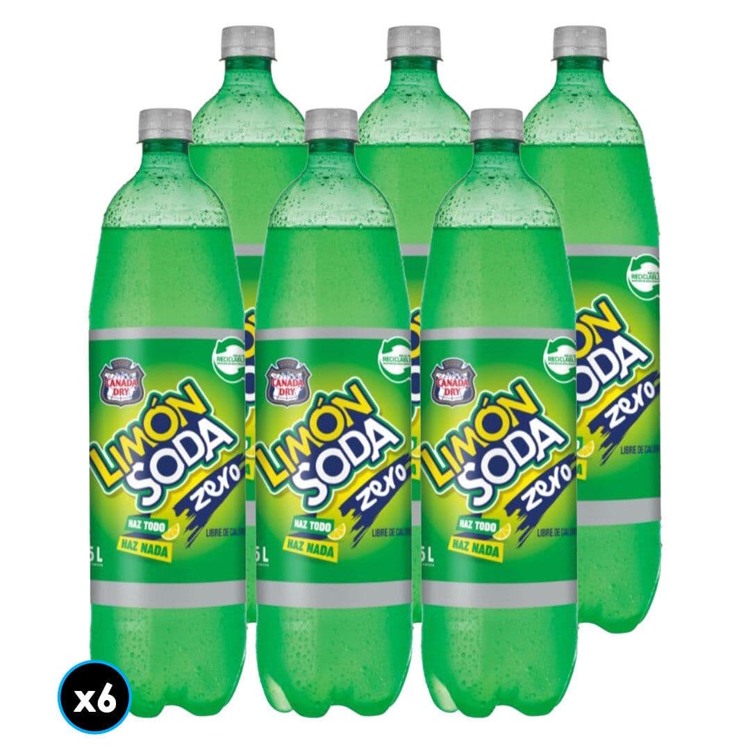 CAJA LIMÓN SODA ZERO 1,5LT: 6x Bebida Limón Soda Zero 1,5 Litros_1