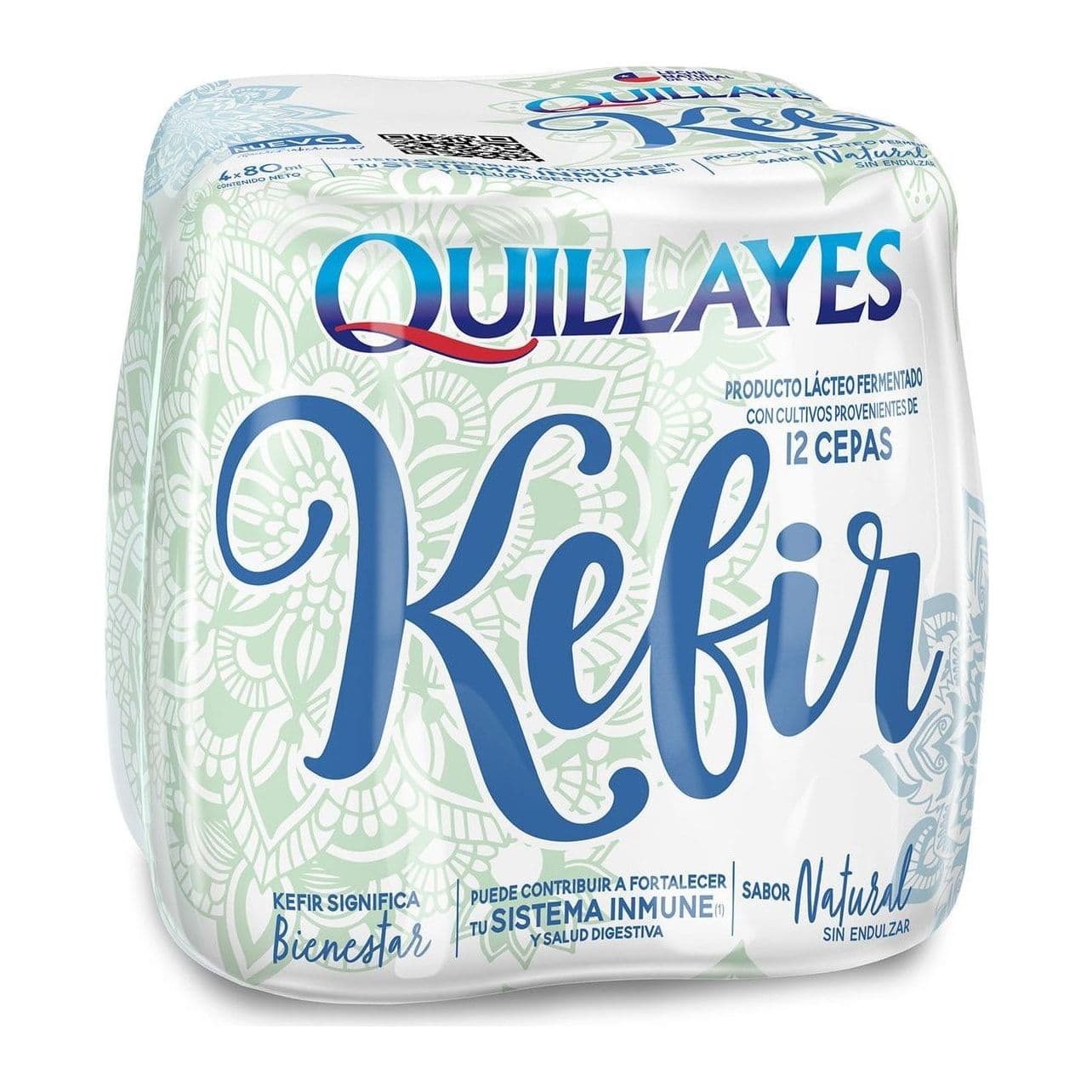 Kéfir Natural Quillayes 4 x 80 ml._1