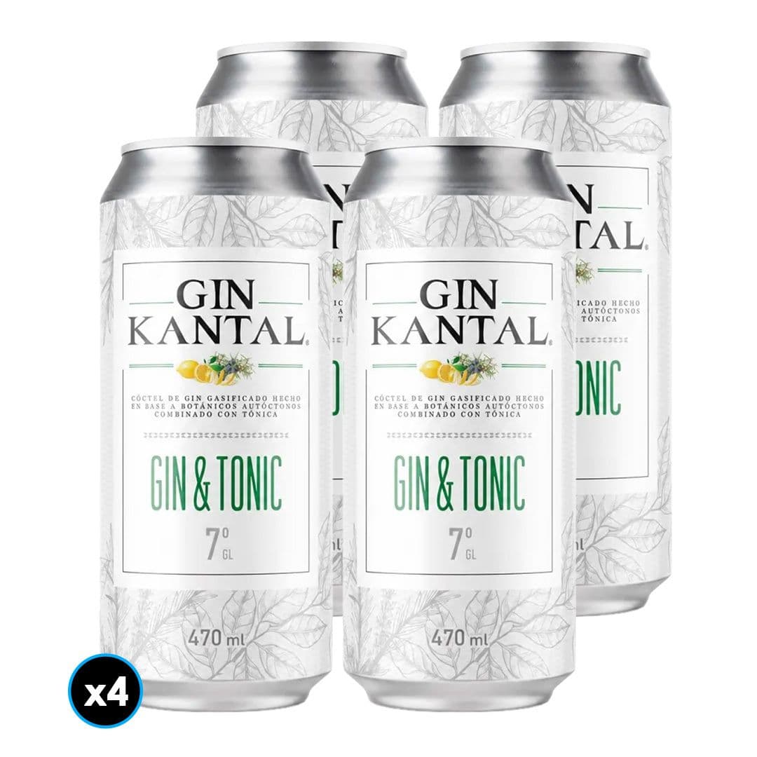 4x Gin Kantal Tonic Lata 470cc 7° Alc._1