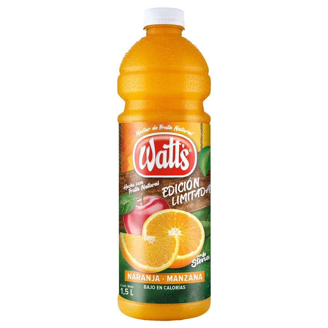 Jugo Watts Naranja Manzana Bajo en Calorias 1.5 L_1