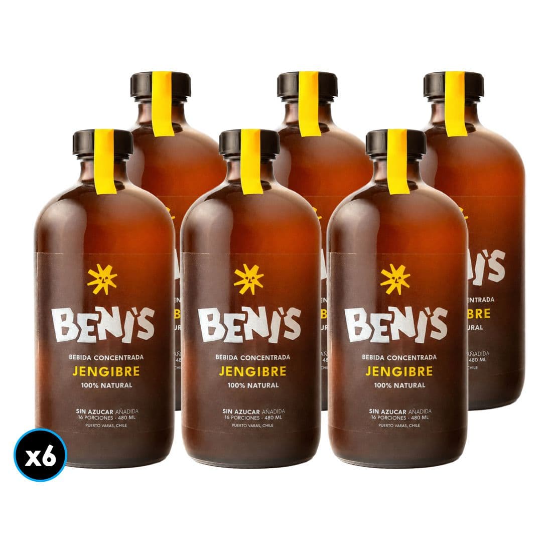 6x Beni's Bebida de Jengibre Natural 480cc_1