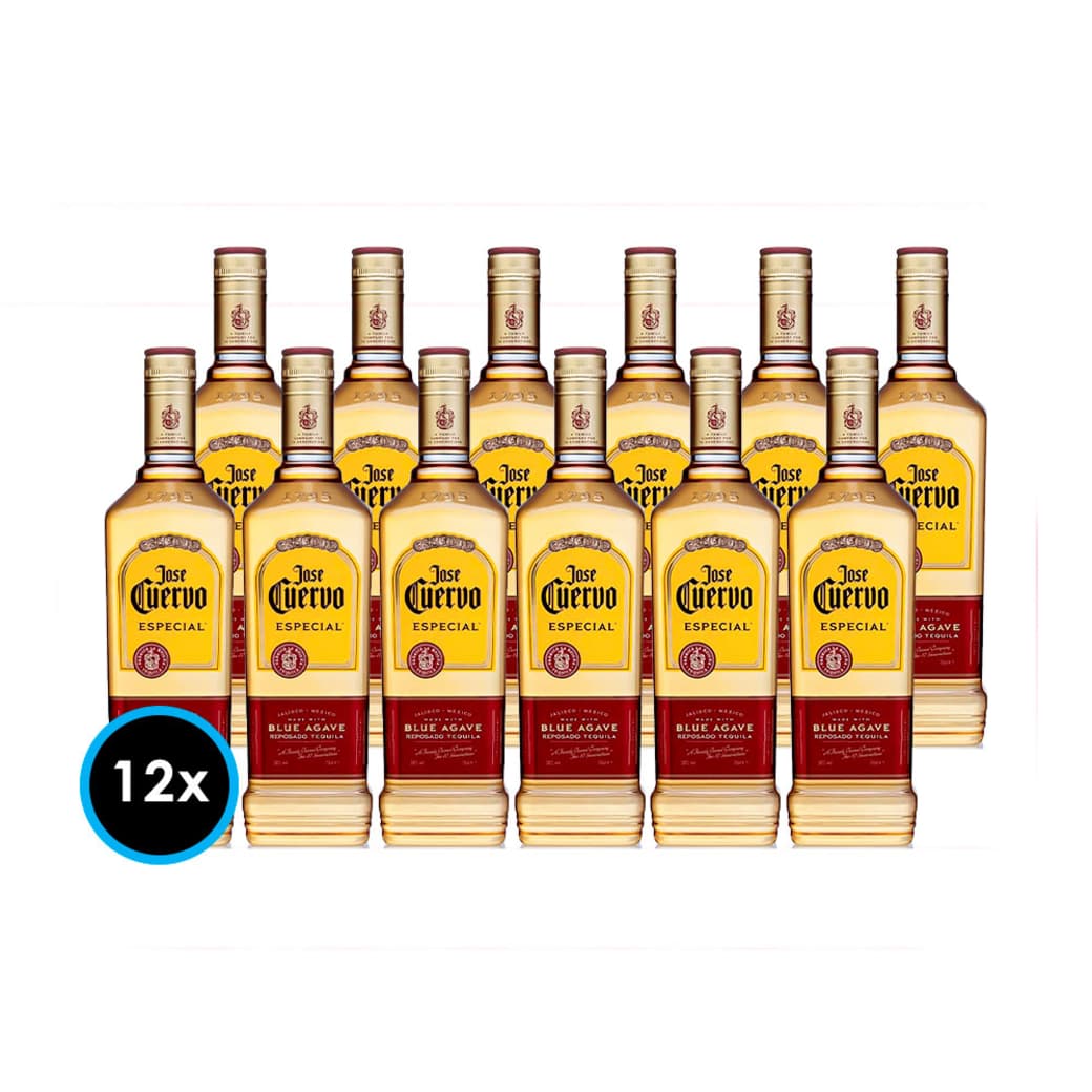 CAJA TEQUILA JOSE CUERVO REPOSADO: 12x Tequila Jose Cuervo Especial Reposado 750cc_1