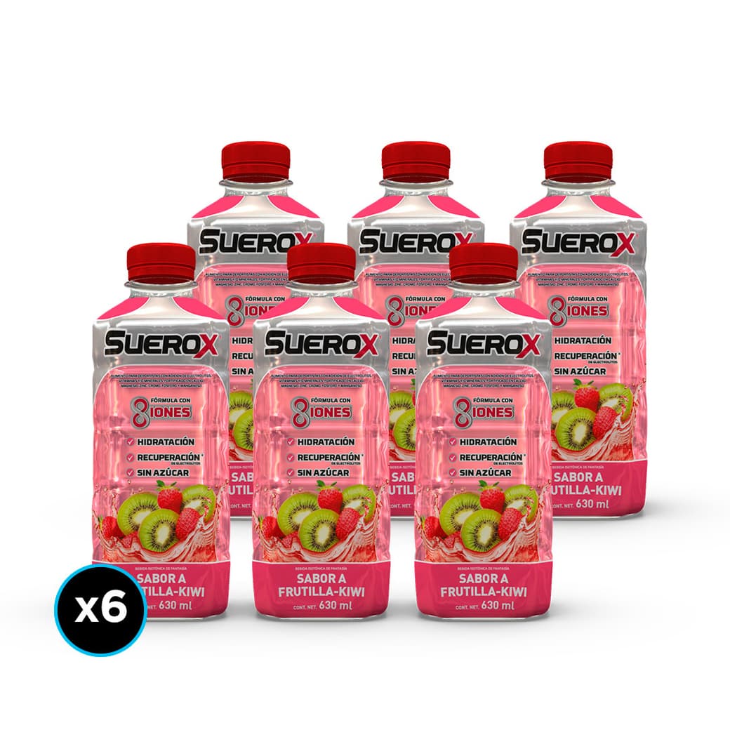 6x Bebidas Isotónicas Suerox Frutilla-Kiwi 630cc_1
