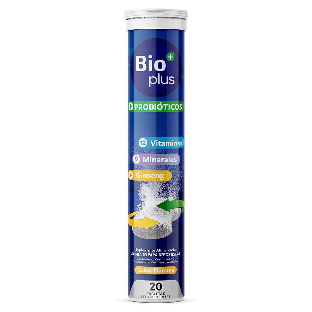 Suplemento Bioplus + Probióticos (20 tabletas efervescentes)_1
