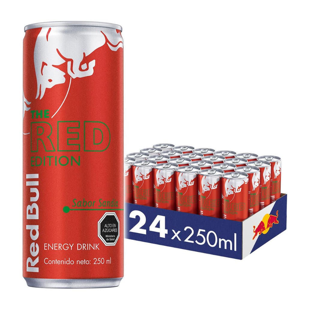 CAJA RED BULL SANDÍA: 24x Bebida Energética Red Bull Sandía 250cc _1