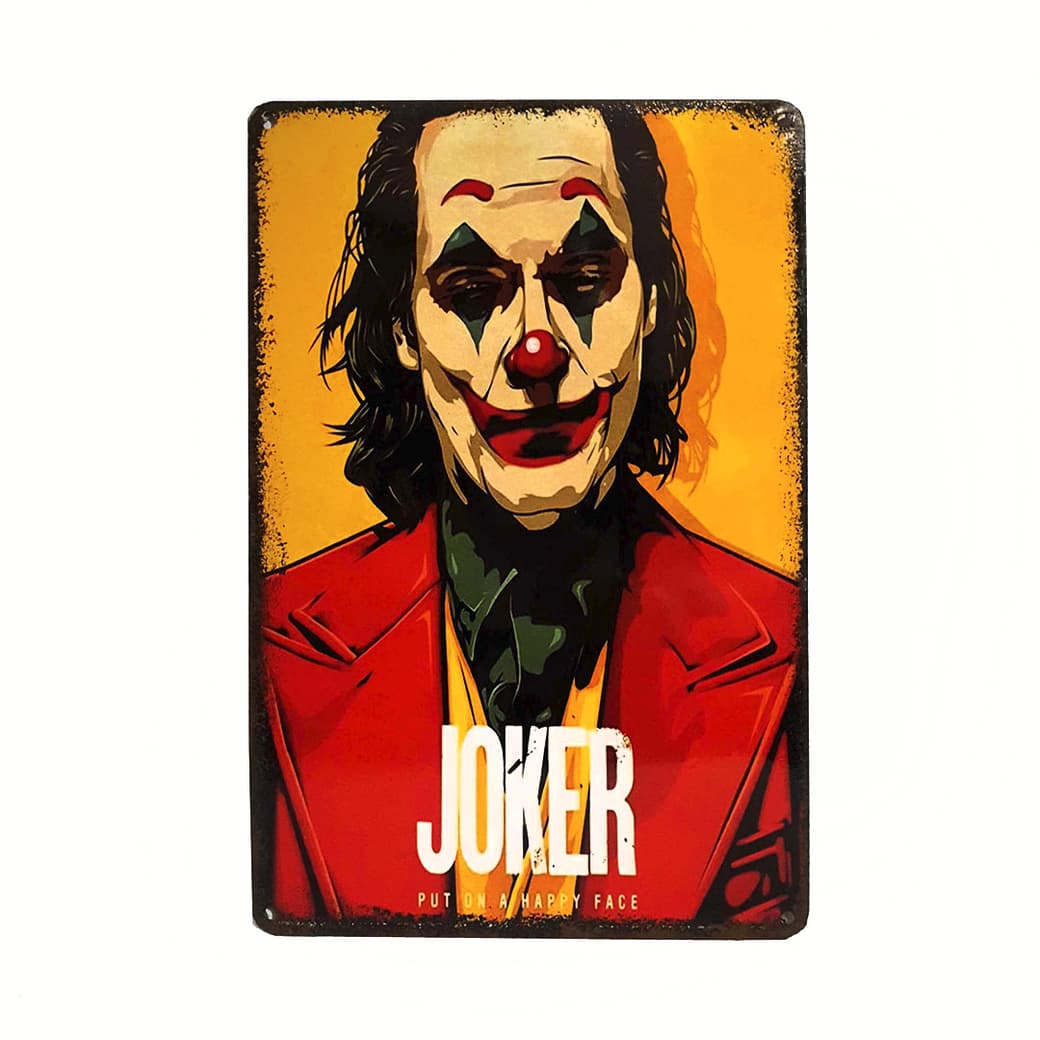 Afiche The Joker Metálico 20 x 30 cm._1
